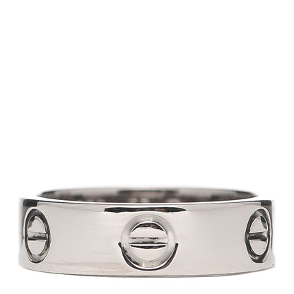 Cartier 18K White Gold 5.5mm LOVE Ring 53 6.25 3 of 4