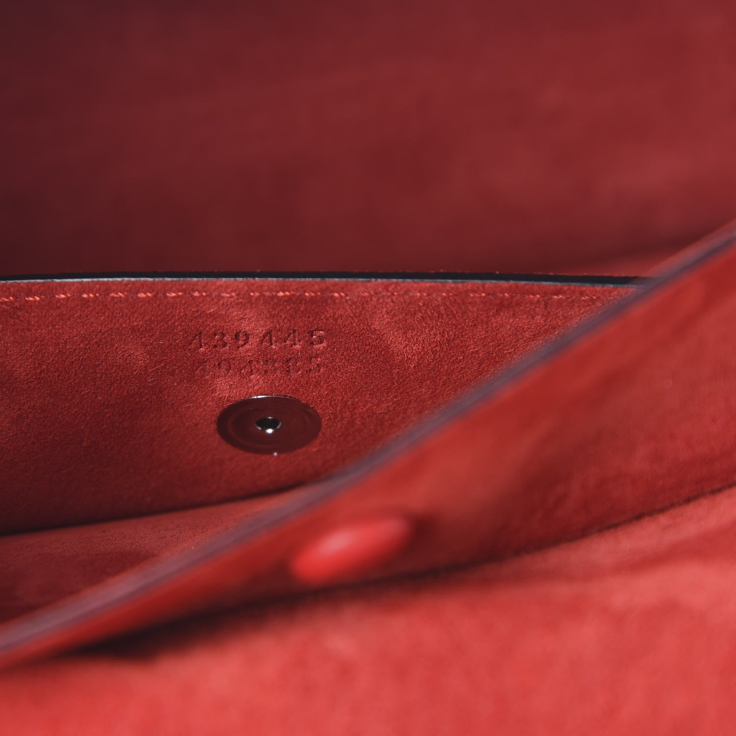 Alexander McQueen Grained Calfskin Medium Insignia Flap China Red 6 of 9