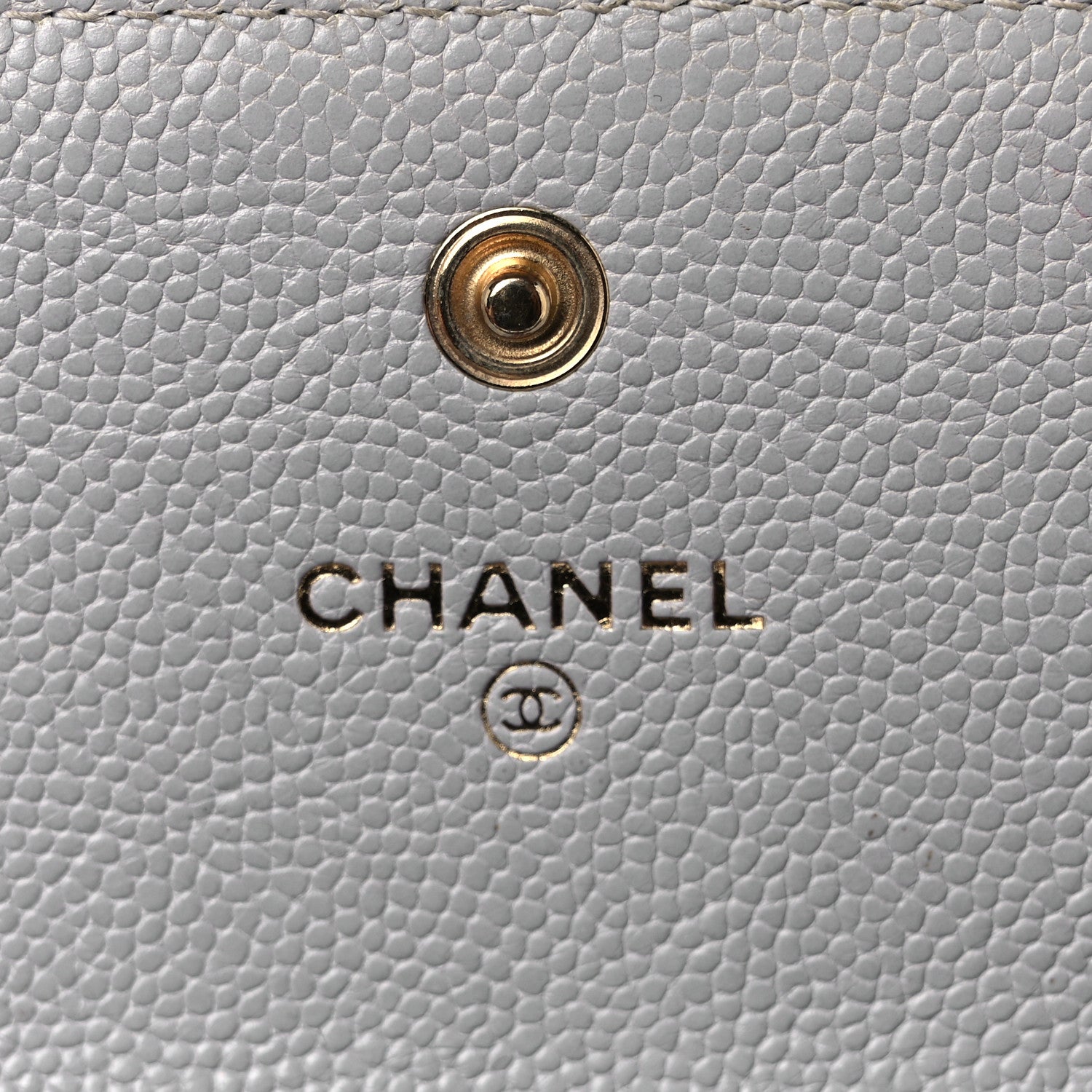 Chanel Caviar Quilted Large Boy Gusset Flap Wallet Grey 6 of 11