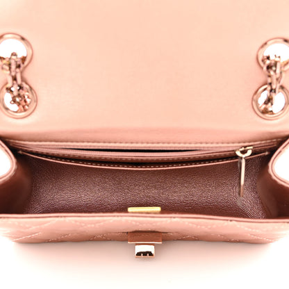 Chanel Metallic Grained Calfskin Quilted 2.55 Reissue Mini Flap Copper Pink 5 of 11