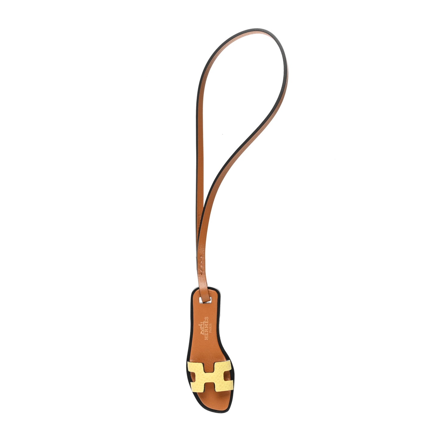 Epsom Butler Calfskin Hunter Oran Nano Bag Charm Jaune Poussin