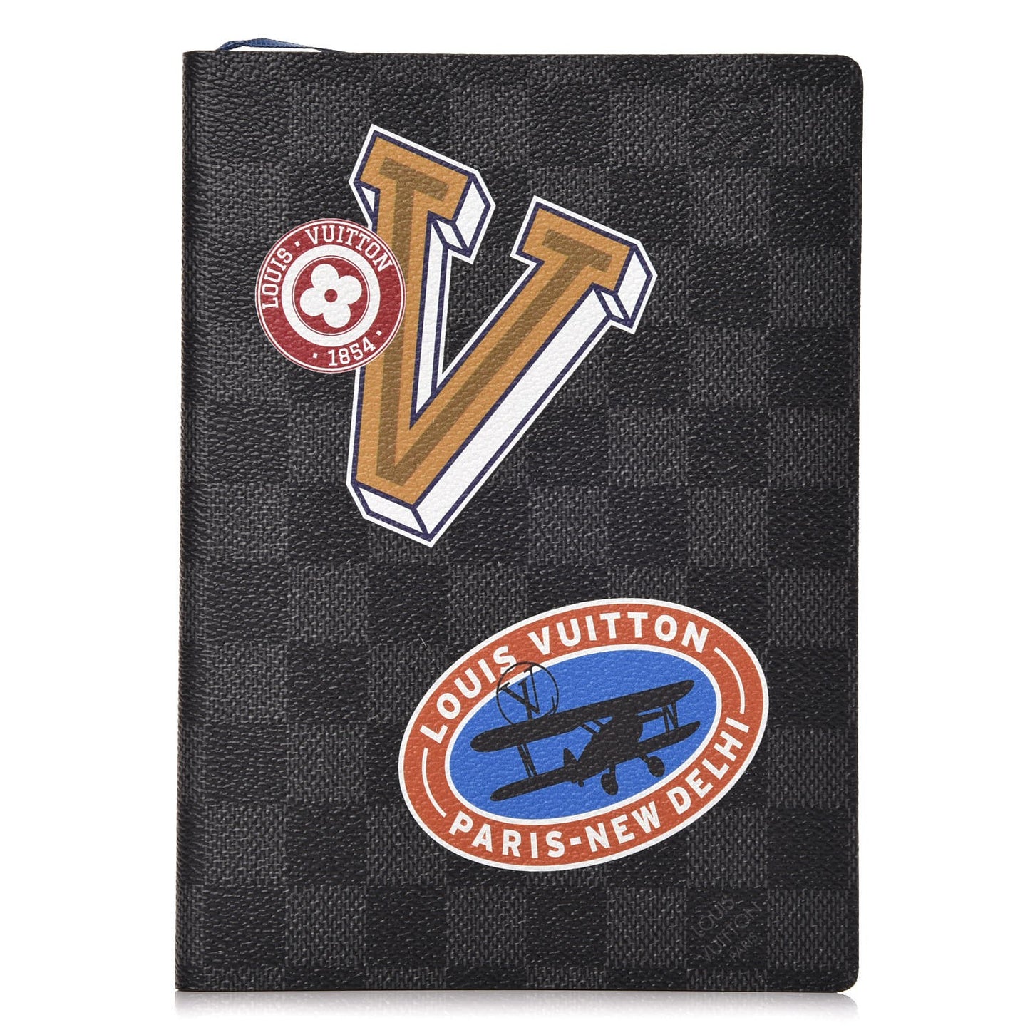 Damier Graphite LV League Clemence Notebook MM