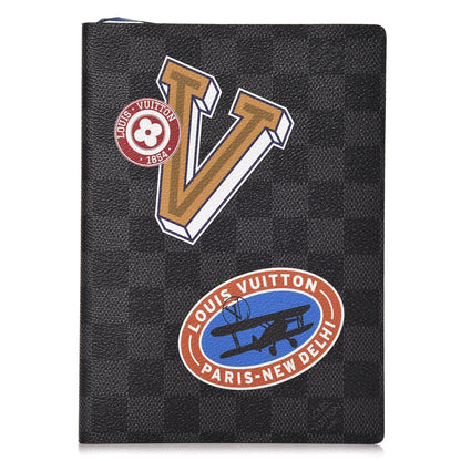 Louis Vuitton Damier Graphite LV League Clemence Notebook MM 1 of 7