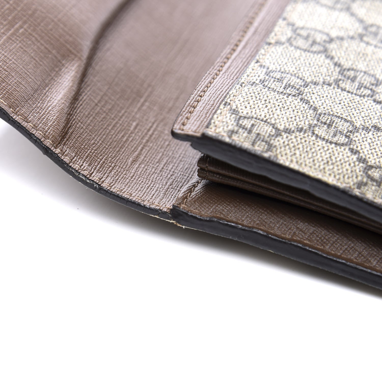 Gucci GG Supreme Monogram Nice Continental Wallet Maple Brown 12 of 13