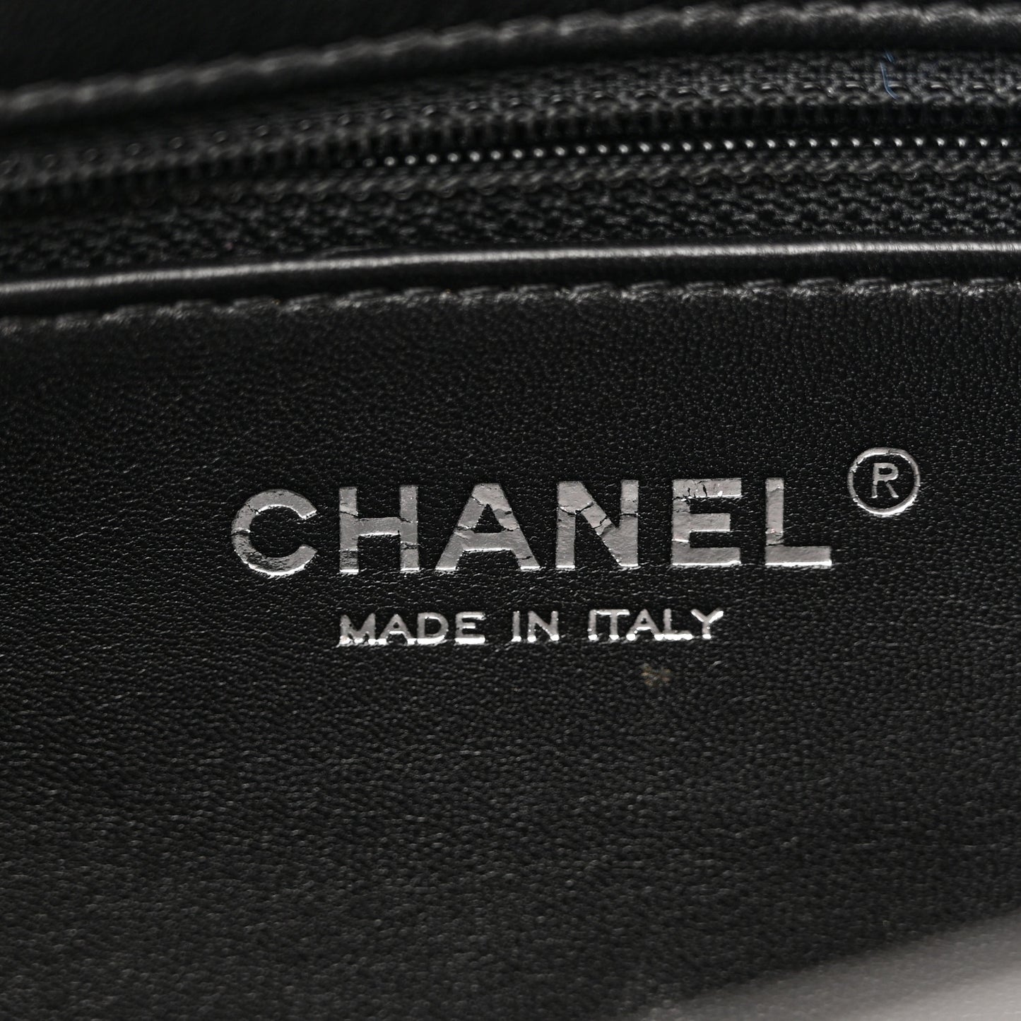 Shearling Lambskin Medium Chanel 100% Flap Black