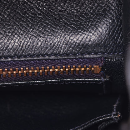 Hermes Courchevel Kelly Retourne 35 Bleu Marine 16 of 44
