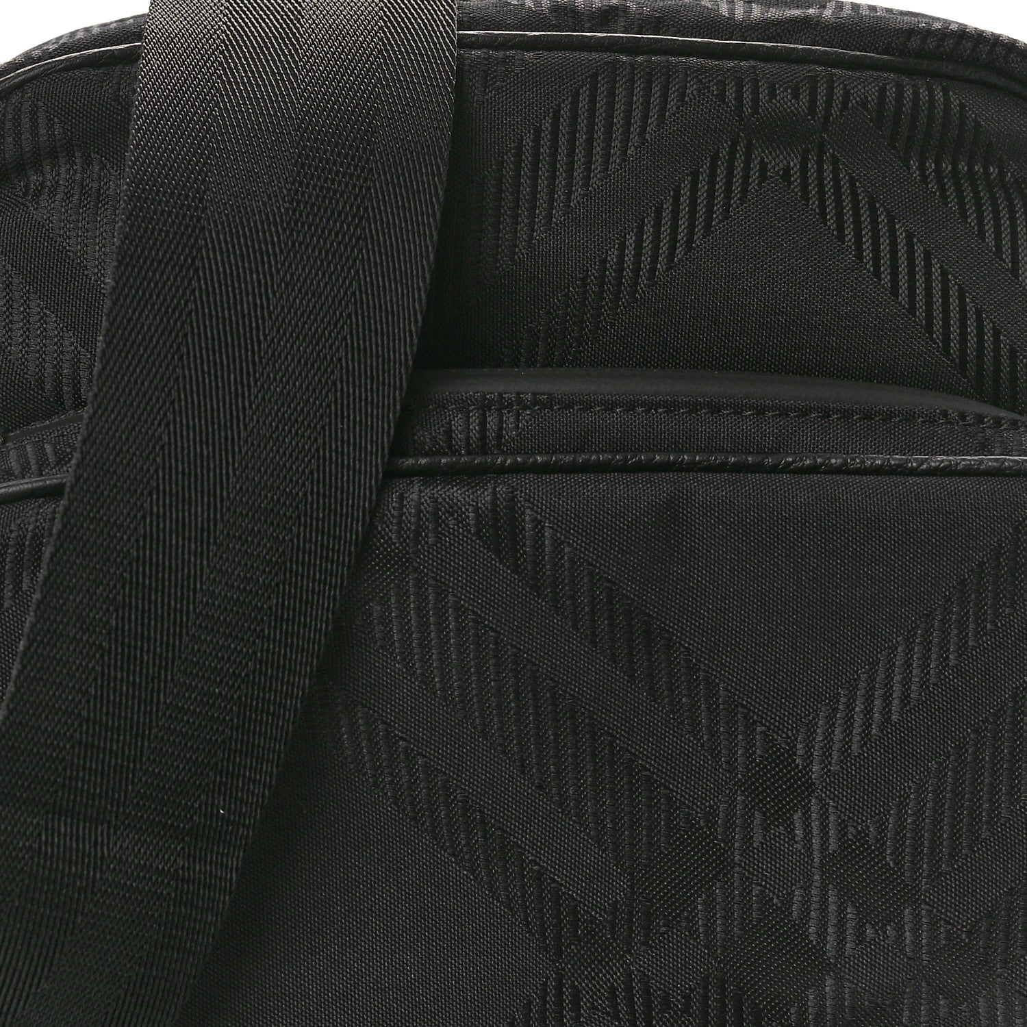 Burberry Nylon Jacquard Pocket Crossbody Bag Black Black 8 of 10