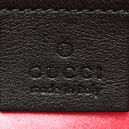 Gucci Velvet Matelasse Loved Embroidered Medium GG Marmont Shoulder Bag Black 6 of 9