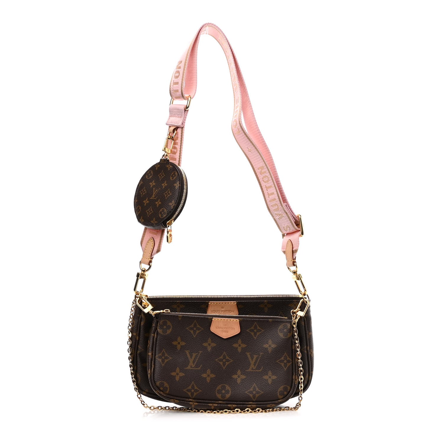 Monogram Multi Pochette Accessories Rose Clair