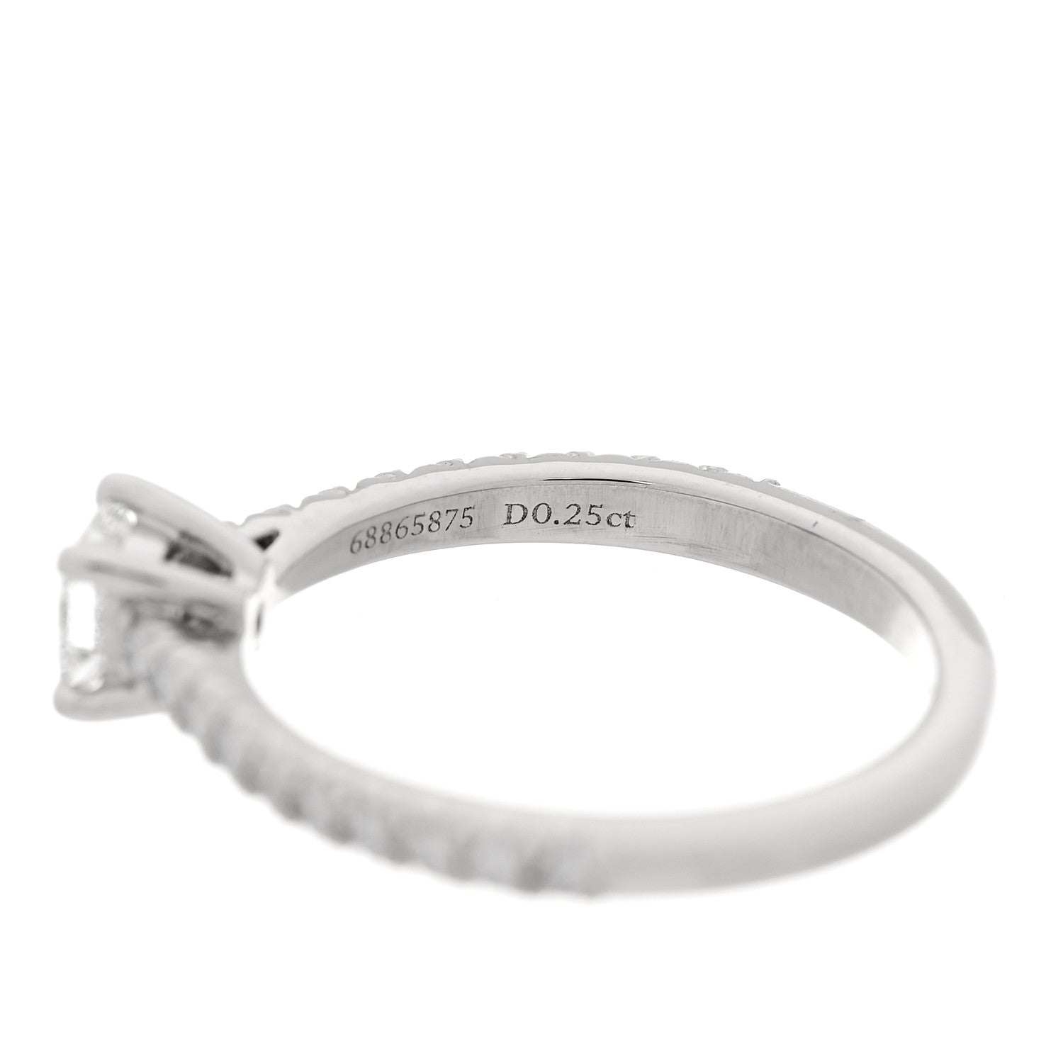 Tiffany Platinum Diamond .45ct Novo Princess Cut Engagement Ring 45 3.5 5 of 6