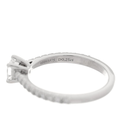Tiffany Platinum Diamond .45ct Novo Princess Cut Engagement Ring 45 3.5 5 of 6