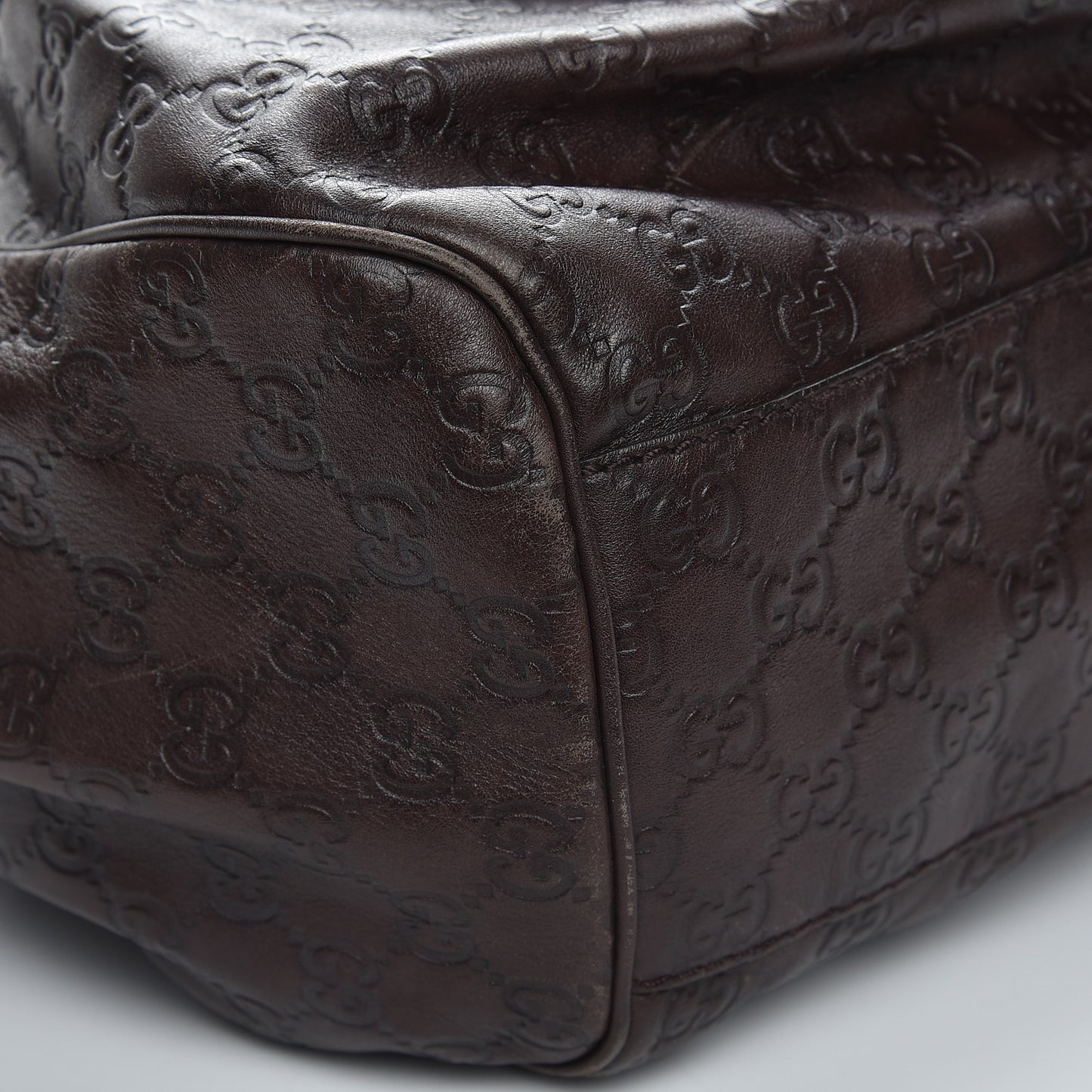 Guccissima Signature Large Sukey Tote Chocolate