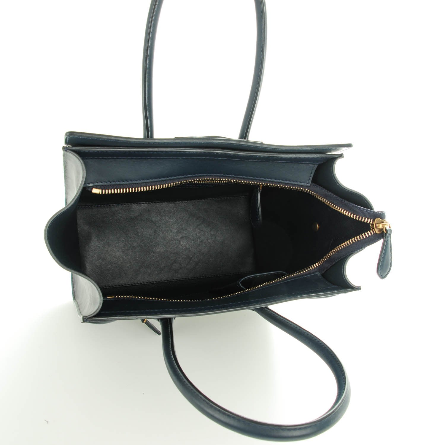Celine Nubuck Smooth Calfskin Micro Tri-Color Luggage Green 5 of 8