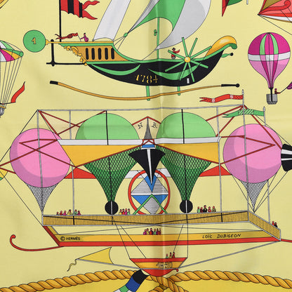 Hermes Silk Les Folies Du Ciel Scarf 90 6 of 6