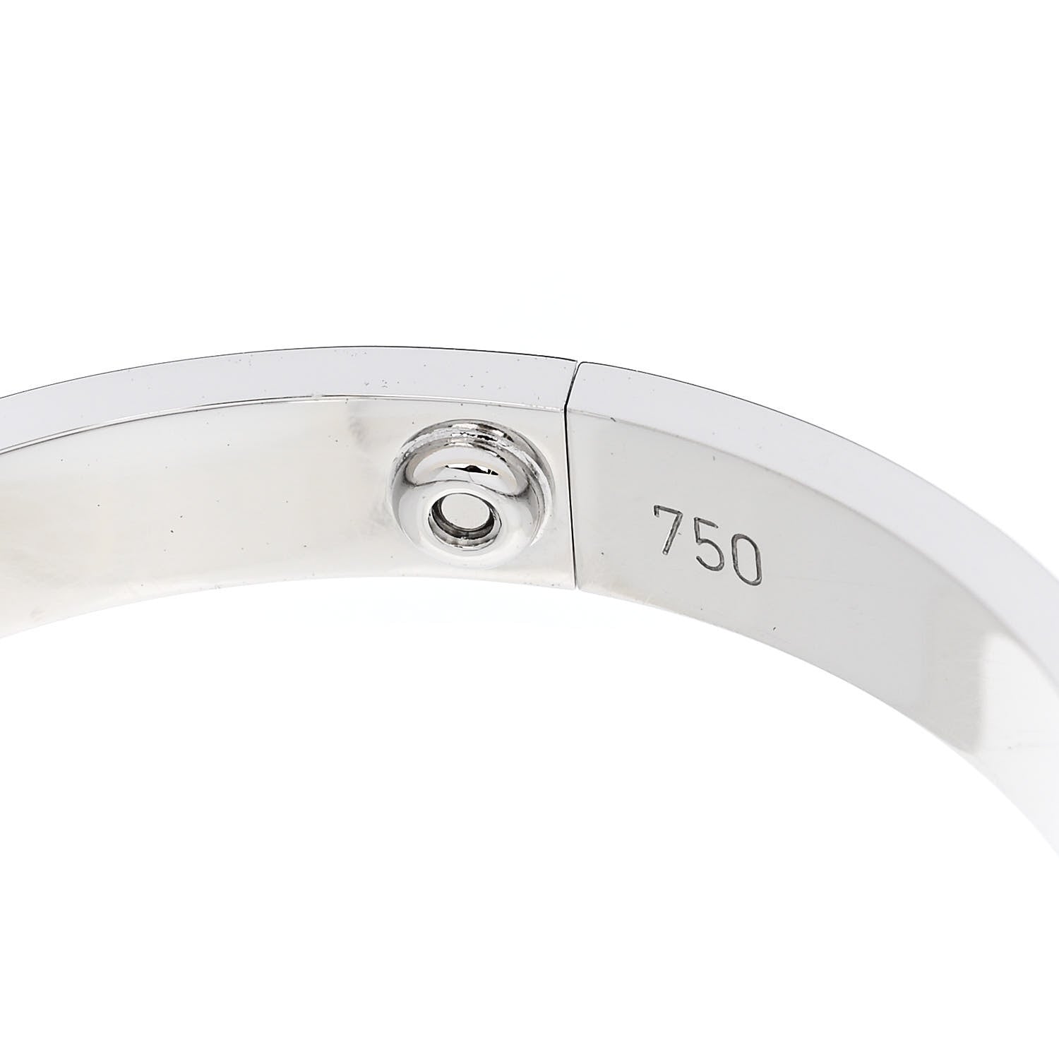 Cartier 18K White Gold 4 Diamond LOVE Bracelet 16 7 of 7