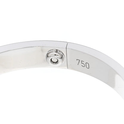 Cartier 18K White Gold 4 Diamond LOVE Bracelet 16 7 of 7