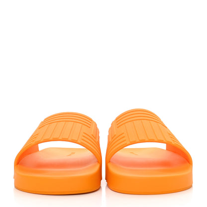 Bottega Veneta Rubber The Slider Sandals 40 Tangerine 3 of 8