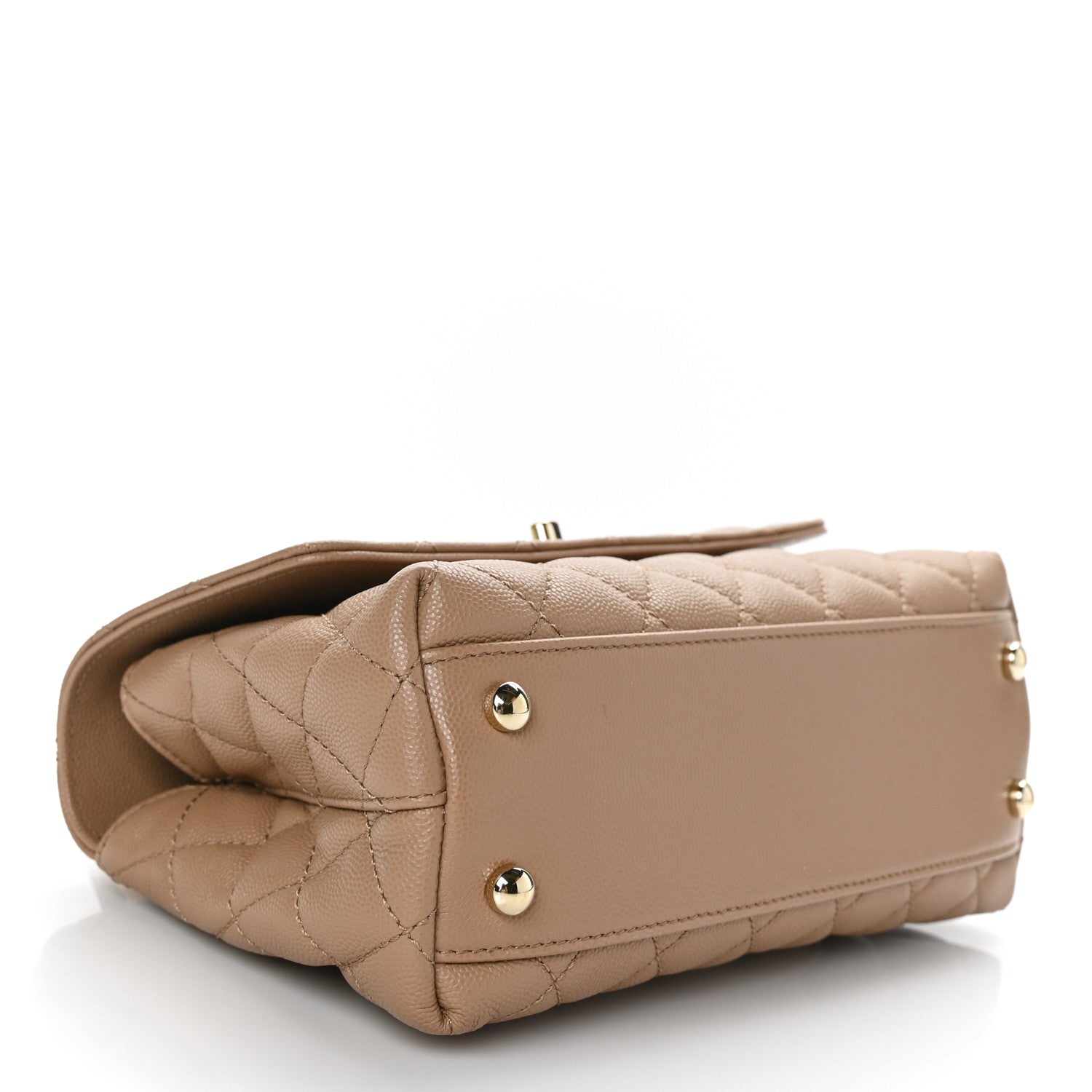 Chanel Caviar Quilted Mini Coco Handle Flap Brown 3 of 8