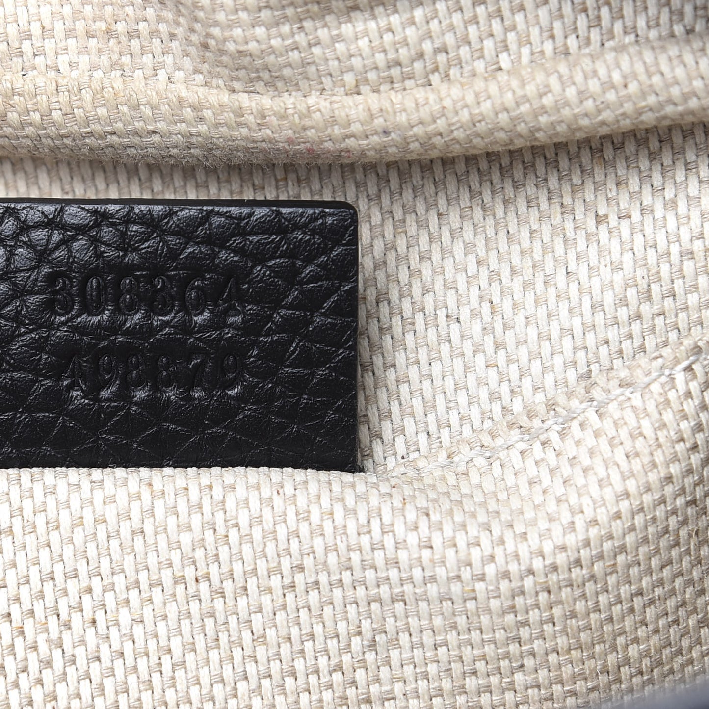Pebbled Calfskin Small Soho Disco Bag Black