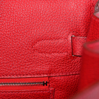 Hermes Buffle Skipper Birkin 35 Rouge Vif 22 of 43