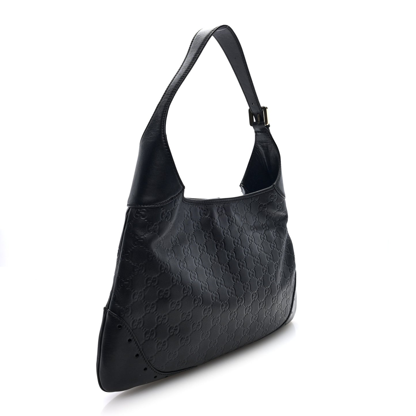 Guccissima Punch Hobo Black