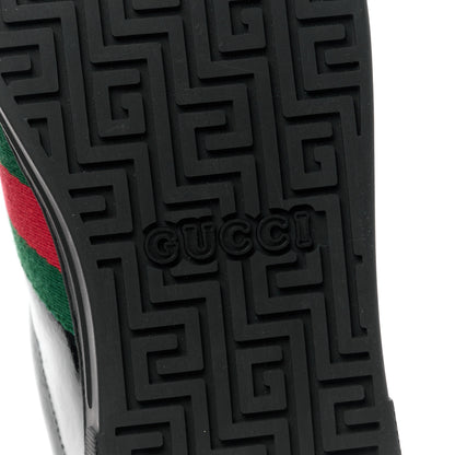 Gucci Crystal GG Monogram Web Mens New Ace Sneakers 8.5 Black 6 of 9