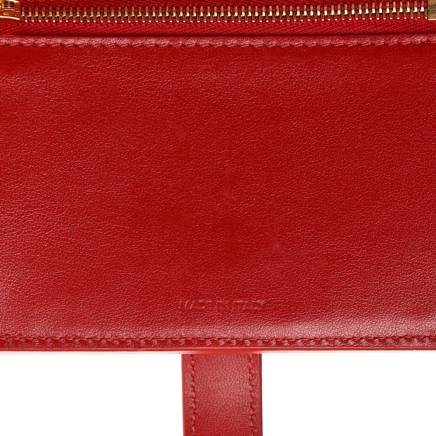 Celine Grained Calfskin Medium Multifunction Strap Wallet Coquelicot 7 of 9