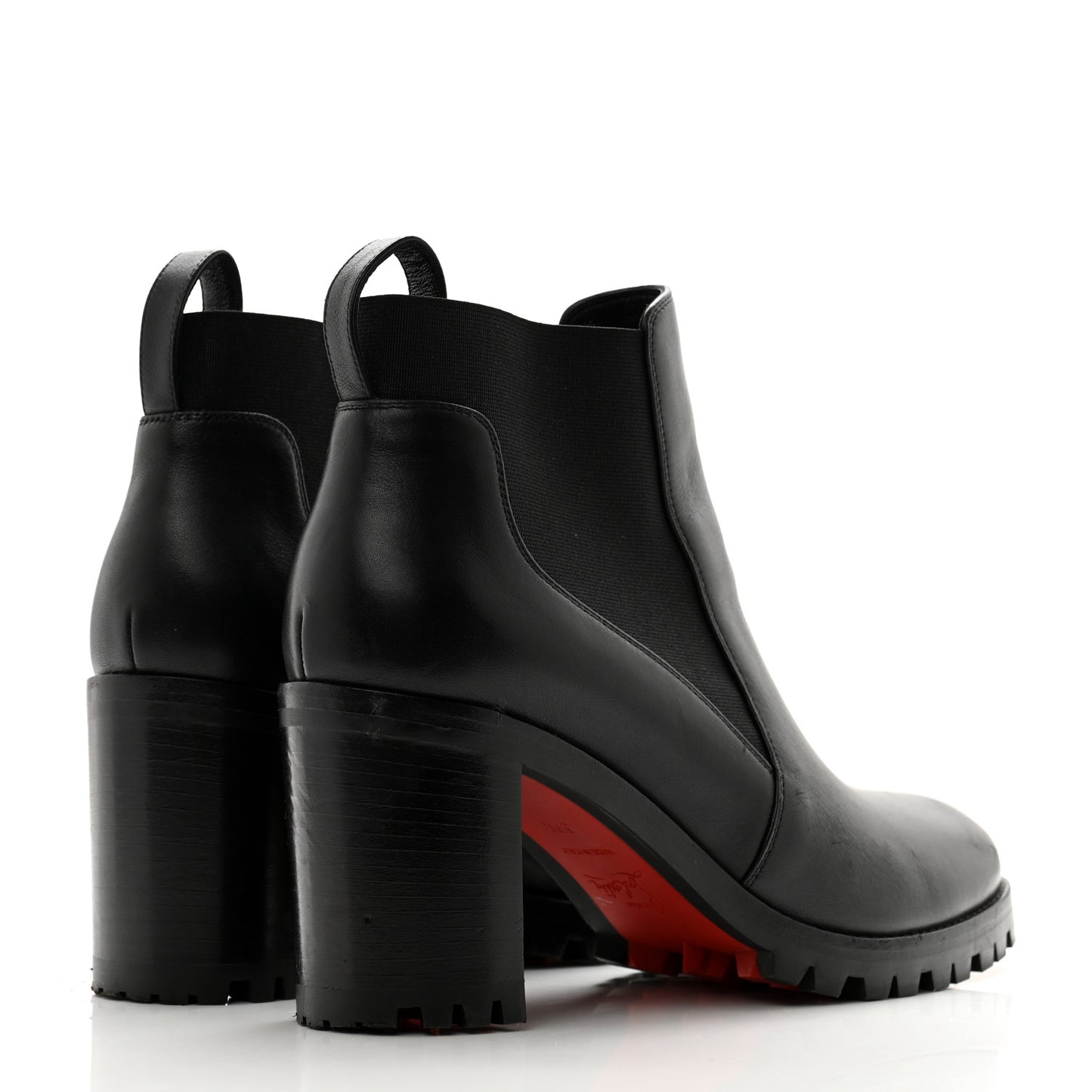 Calfskin Marchacroche 70 Chelsea Boots 37.5 Black