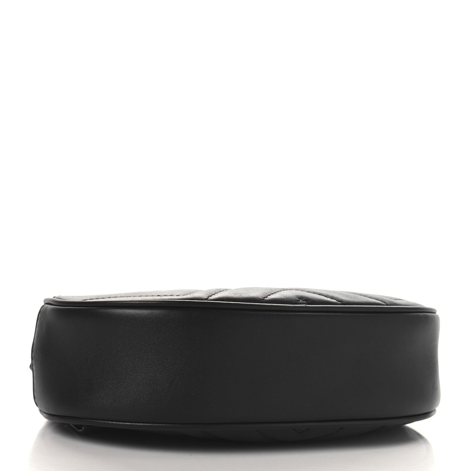 Gucci Calfskin Matelasse GG Marmont Belt Bag 85 34 Black 3 of 9