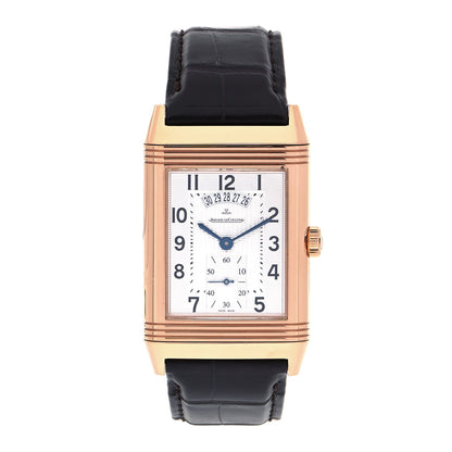 Jaeger-LeCoultre 18K Rose Gold Alligator 30mm Grande Reverso Duo Manual Winding Watch Q3742421 1 of 8