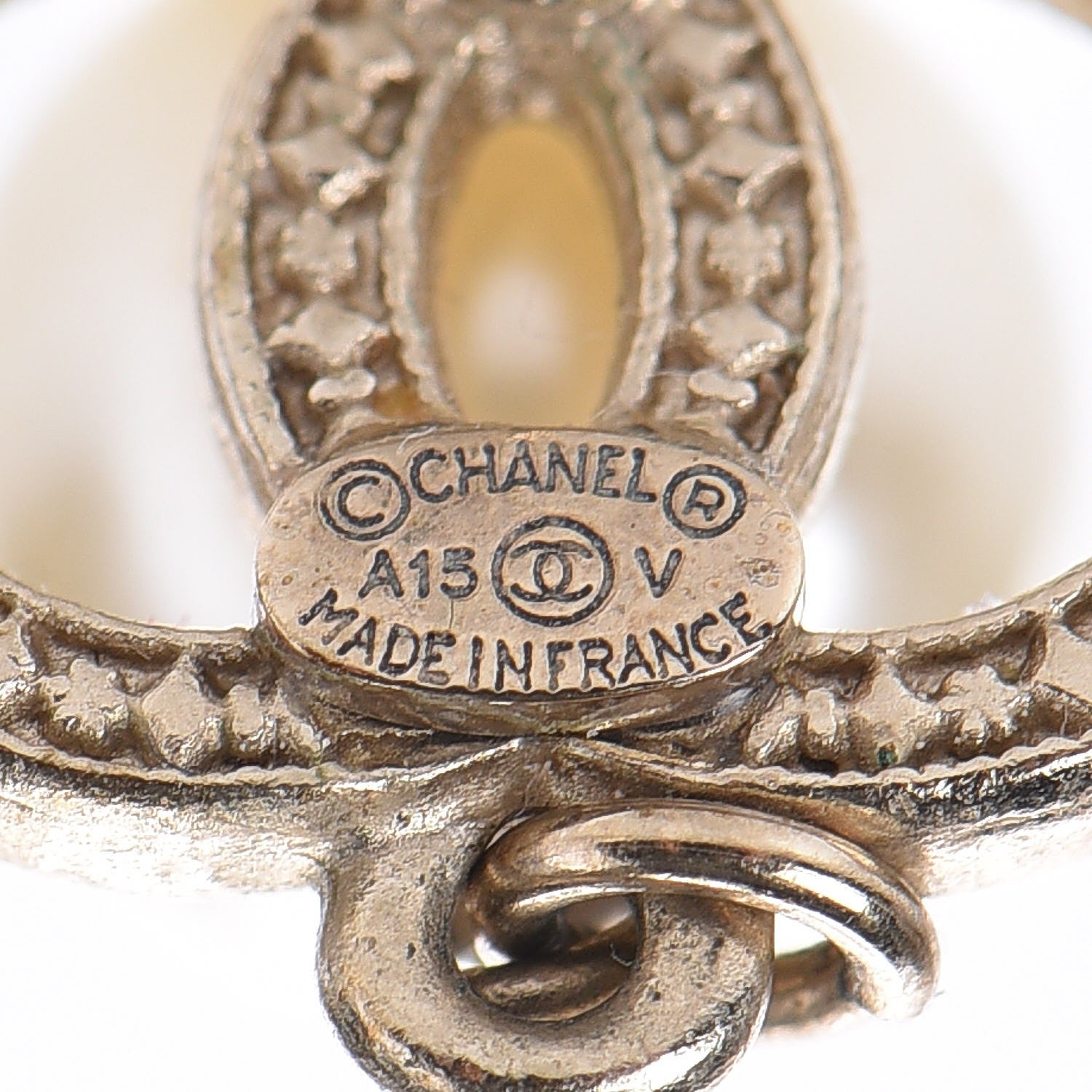 Chanel Pearl CC Drop Earrings Gold 4 of 6