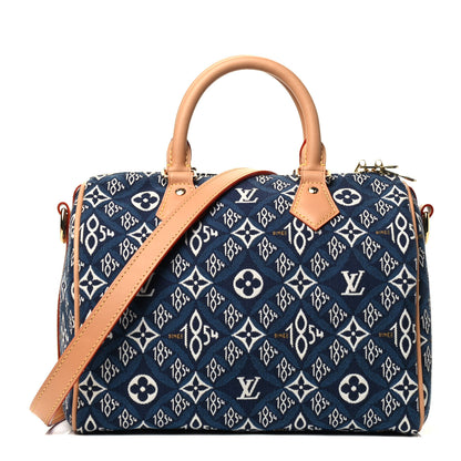Louis Vuitton Jacquard Since 1854 Speedy Bandouliere 25 Blue 1 of 4