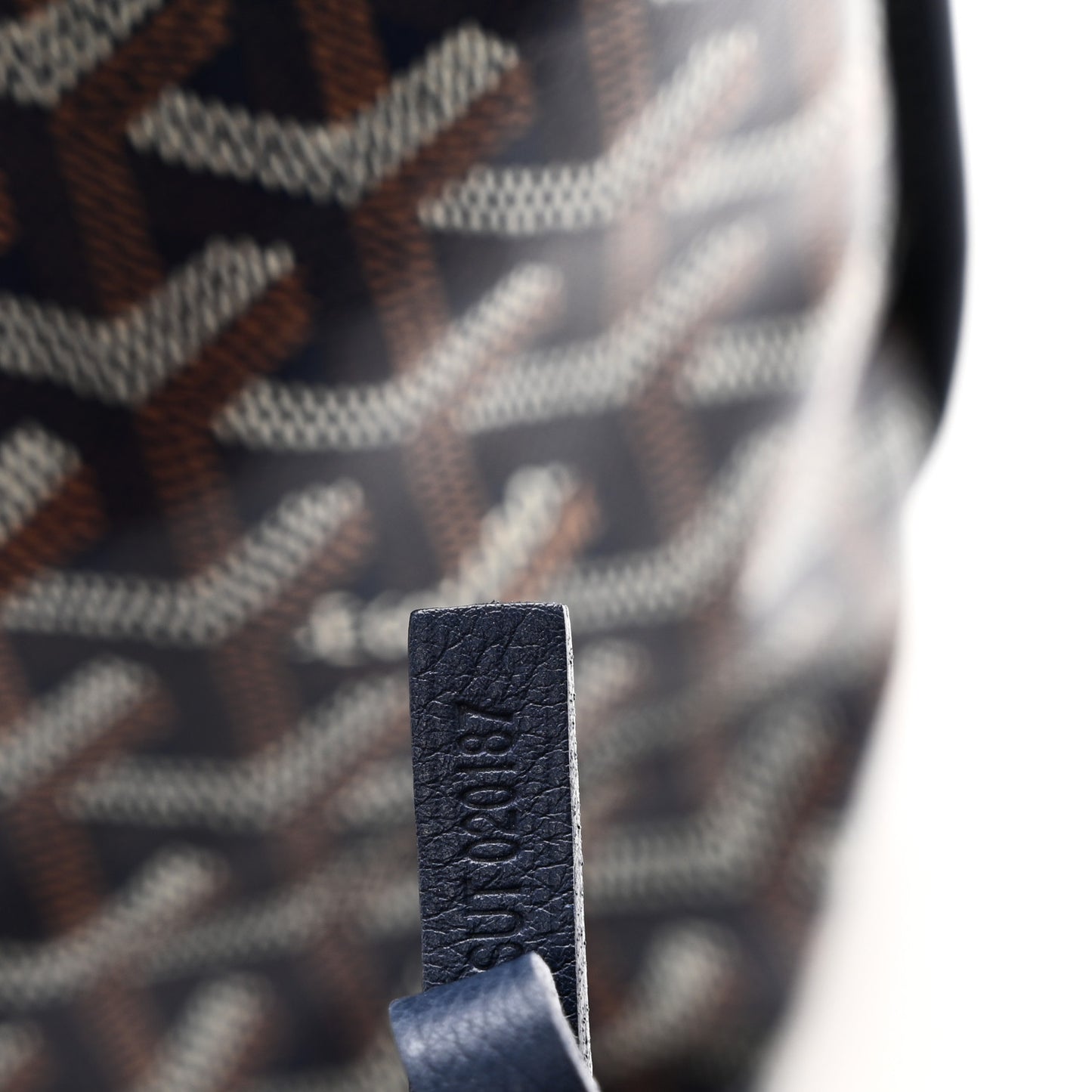 Goyardine Reversible Mini Anjou Navy