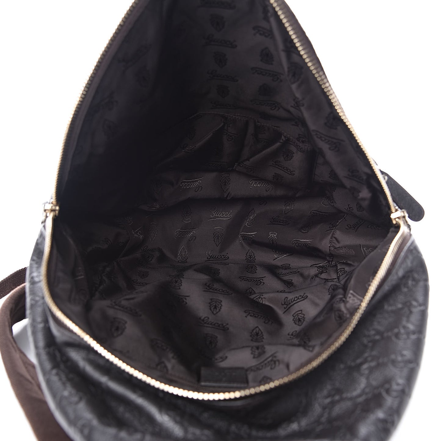Guccissima Medium Classic Backpack Dark Brown