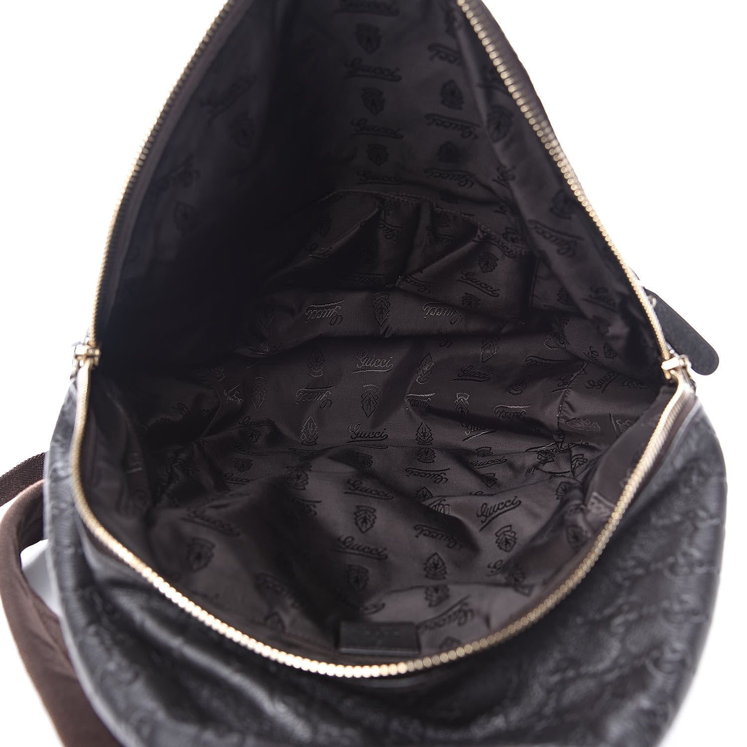 Gucci Guccissima Medium Classic Backpack Dark Brown 5 of 11