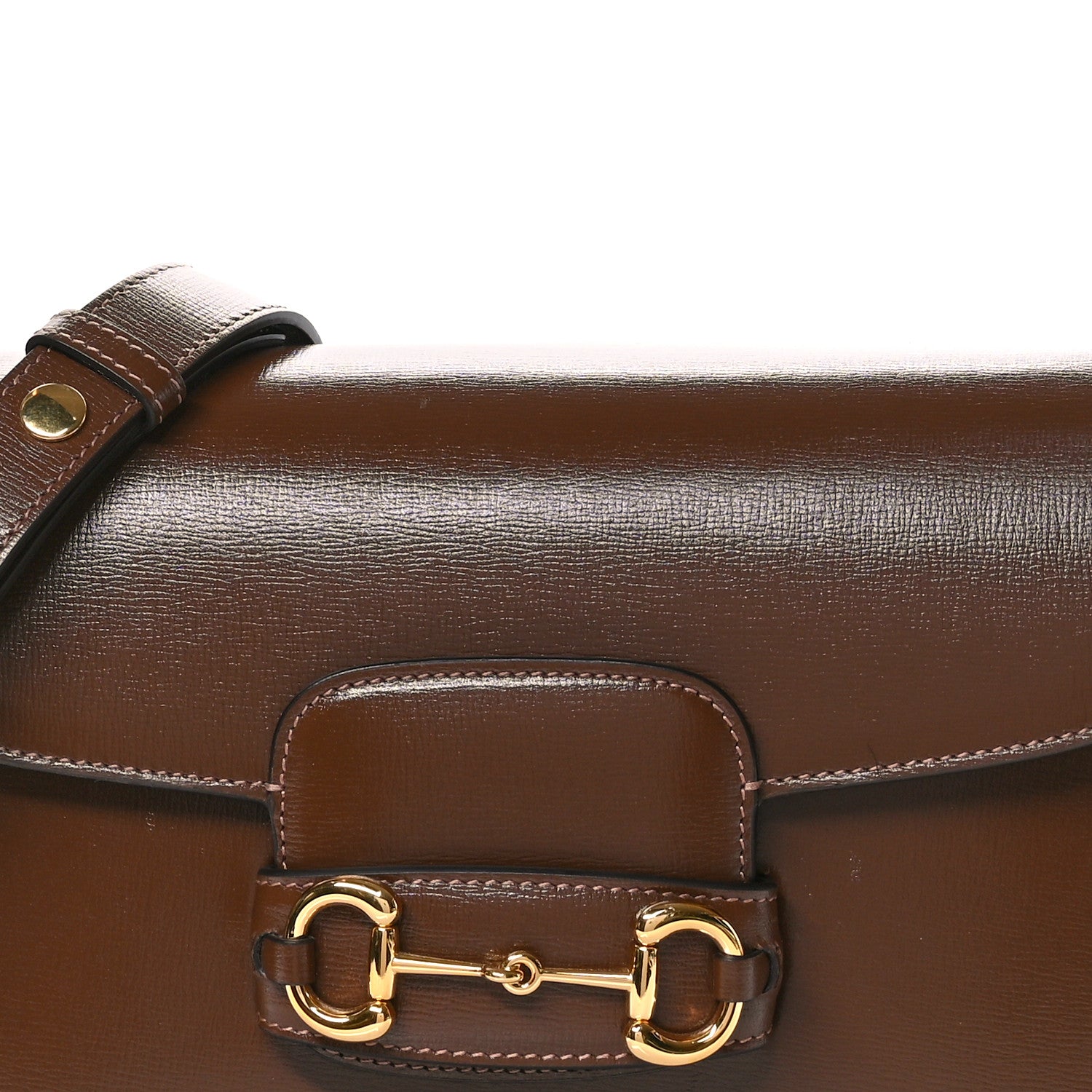 Gucci Azalea Calfskin Horsebit 1955 Shoulder Bag Brown Sugar 8 of 10