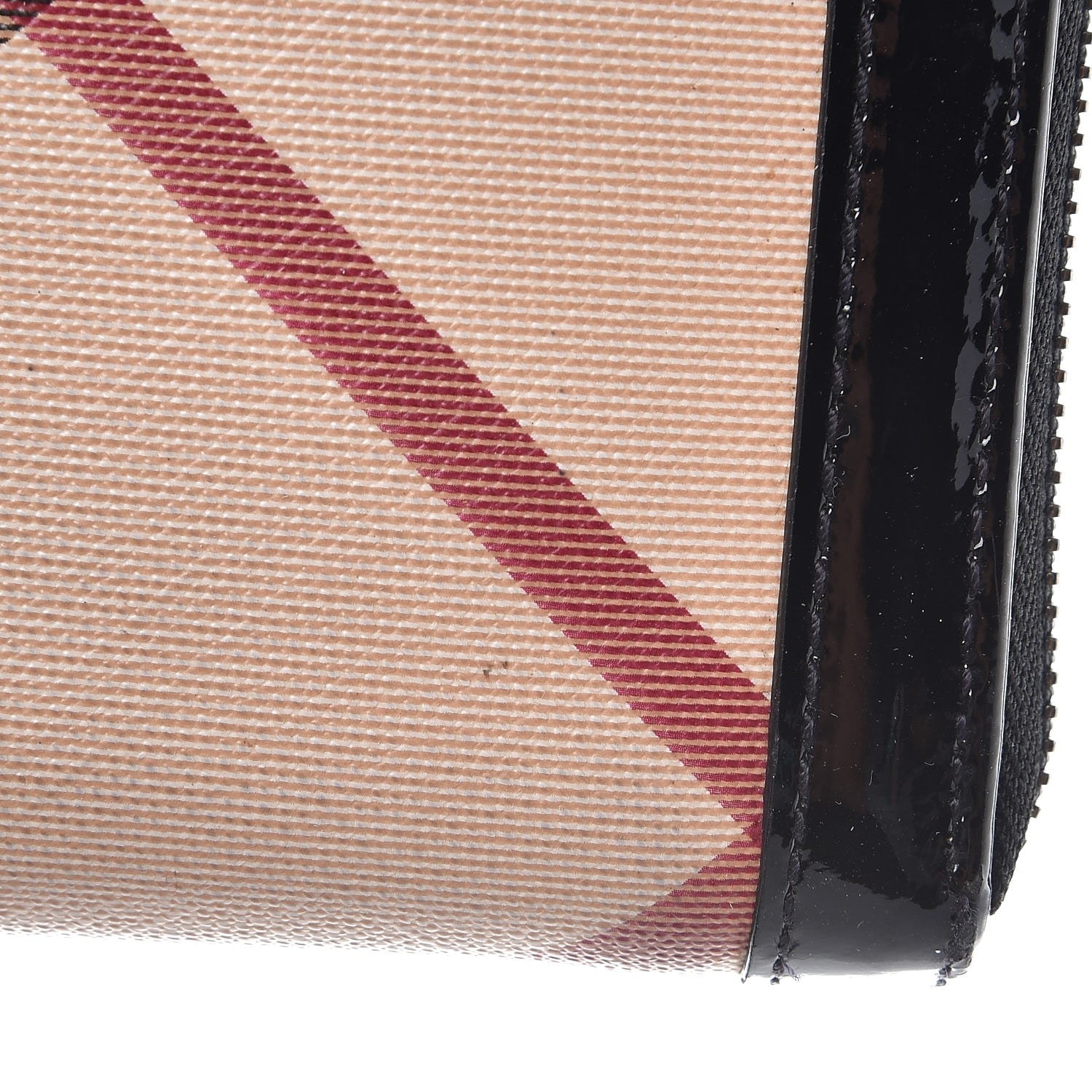 Burberry Supernova Check Large Ziggy Zip Around Wallet Black 8 of 9