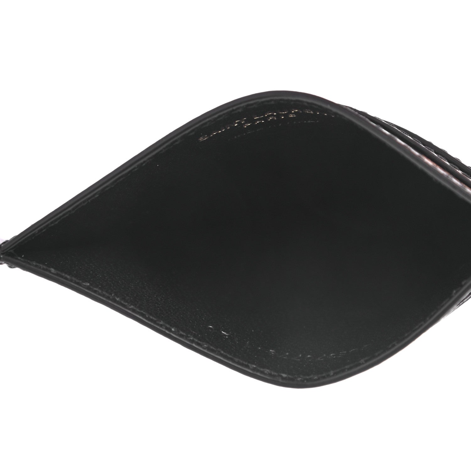 Saint Laurent Calfskin Leopard Print Monogram Credit Card Case Multicolor 5 of 8
