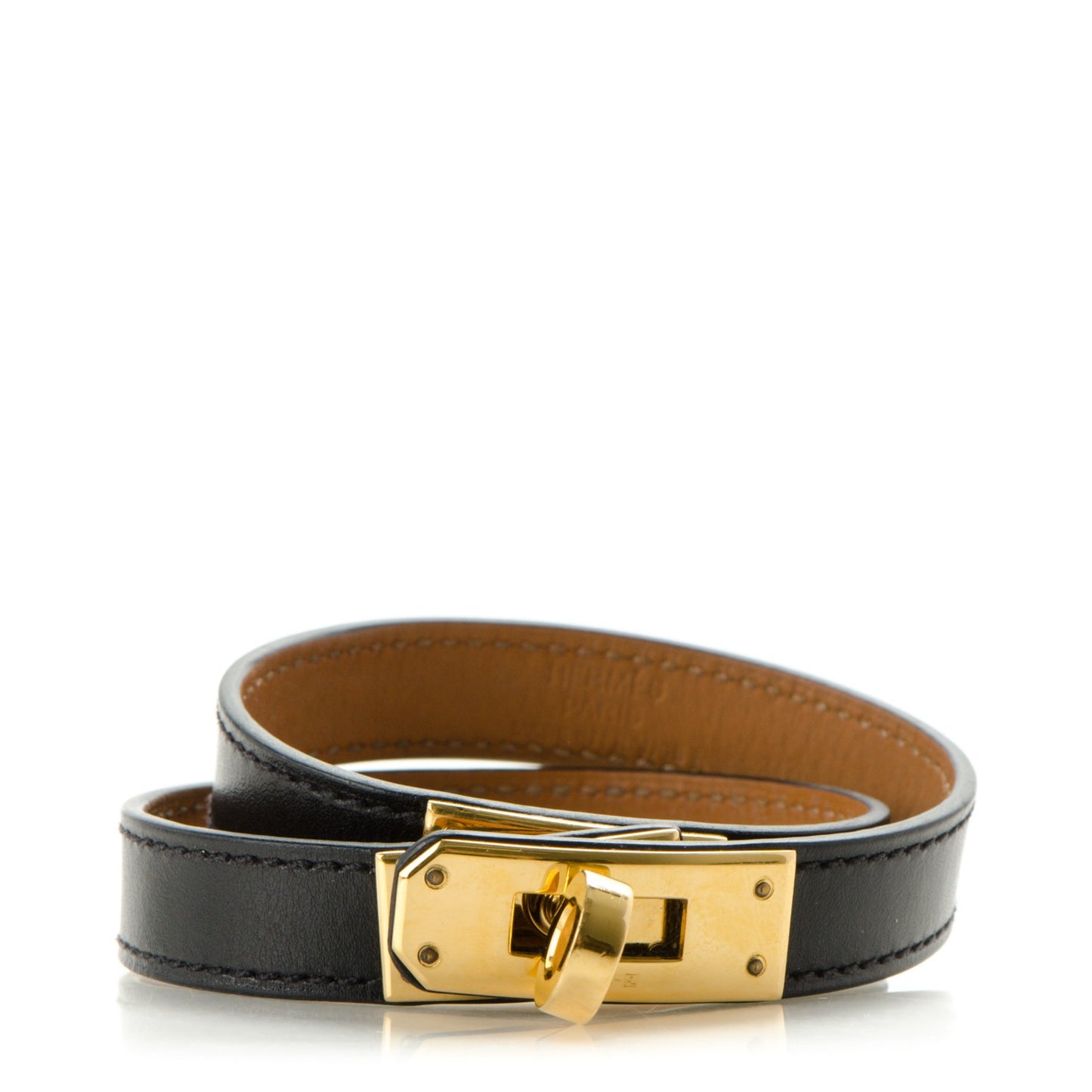 Box Kelly Double Tour Bracelet M Black