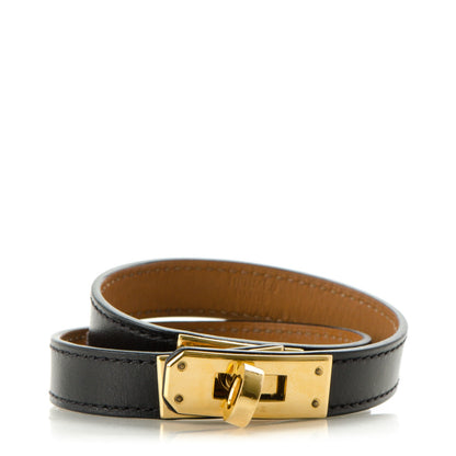 Hermes Box Kelly Double Tour Bracelet M Black 1 of 7