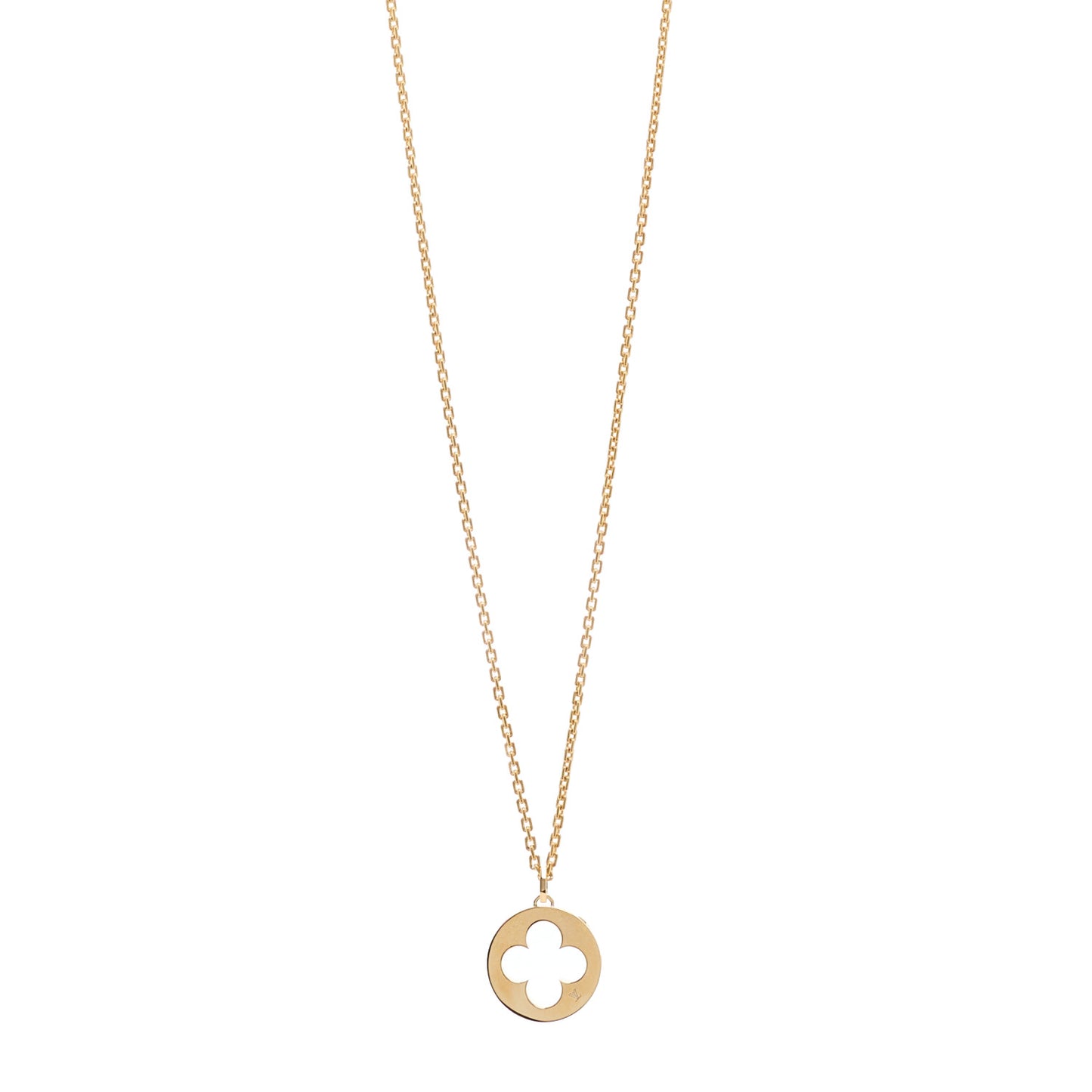 18K Yellow Gold Empreinte Medallion Necklace
