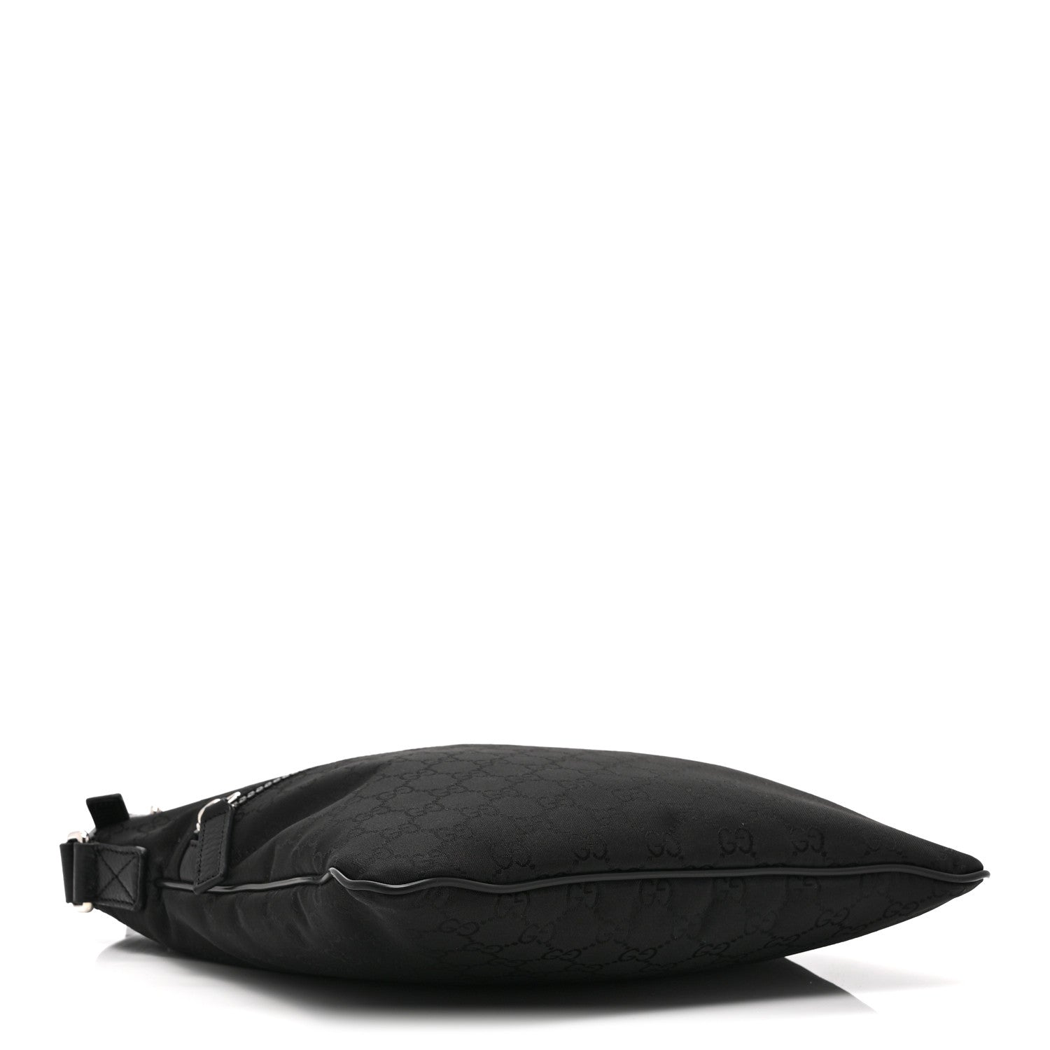 Gucci Nylon Monogram Small Flat Messenger Bag Black 4 of 11