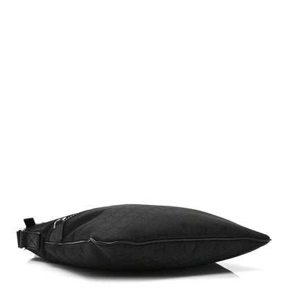 Gucci Nylon Monogram Small Flat Messenger Bag Black 4 of 11