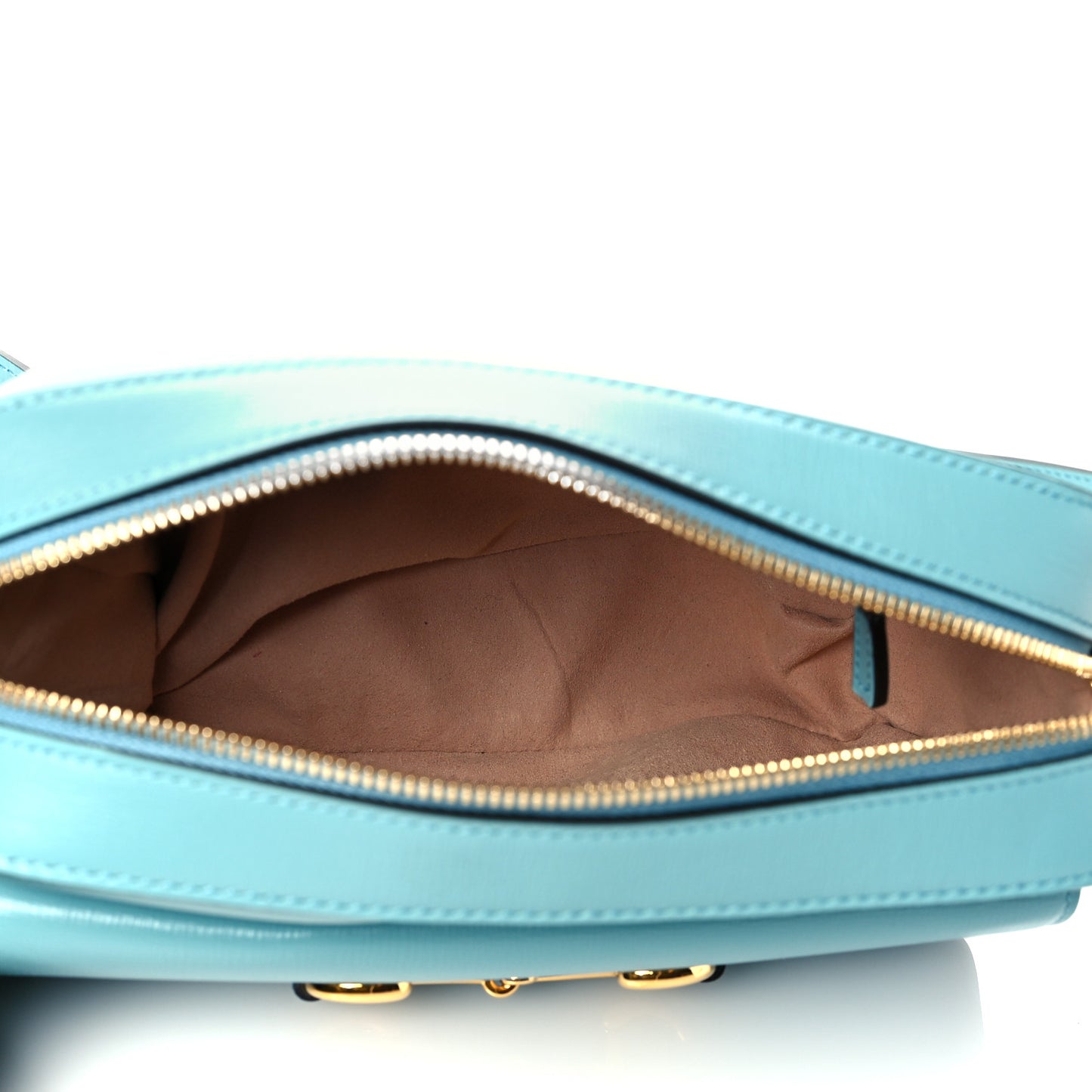 Azalea Calfskin Small Horsebit 1955 Shoulder Bag Dusty Azure