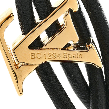 Louis Vuitton Calfskin LV Bloom Bracelet Black 5 of 6