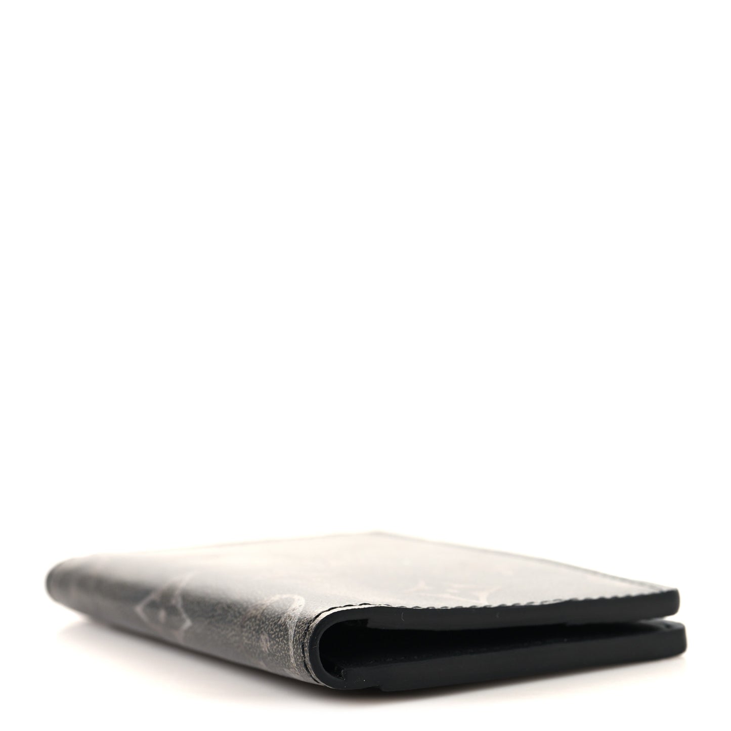Brushed Monogram Pocket Organizer Black White