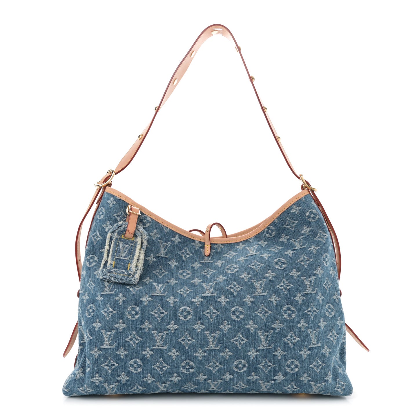 Monogram Denim CarryAll MM Blue