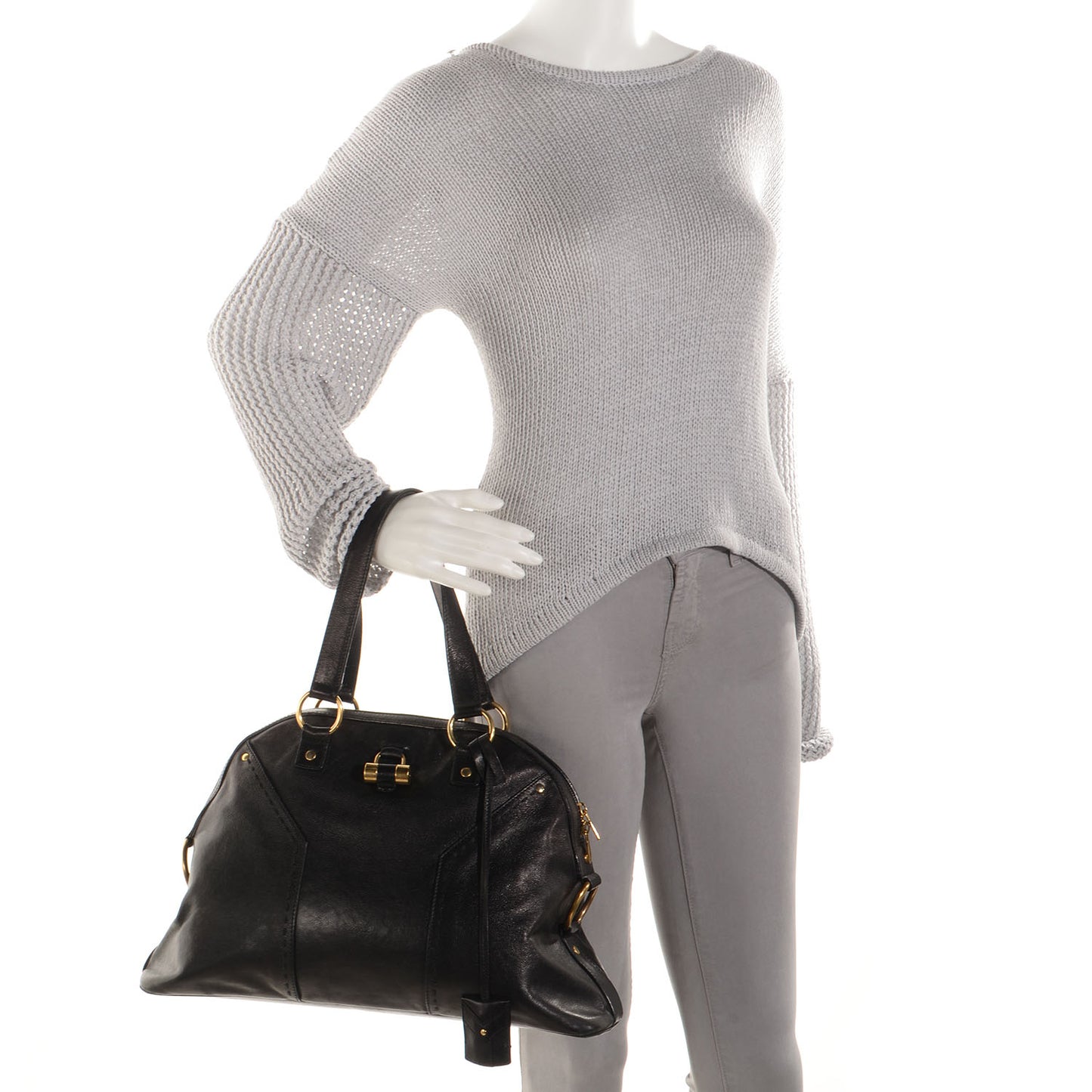 Calfskin Large Muse Black