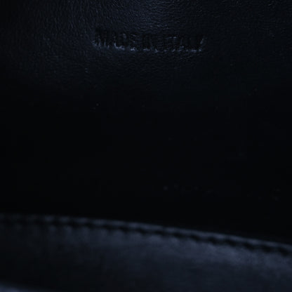 Balenciaga Shiny Calfskin Monochrome Crocodile Embossed Hourglass Top Handle Bag XS Black 7 of 15