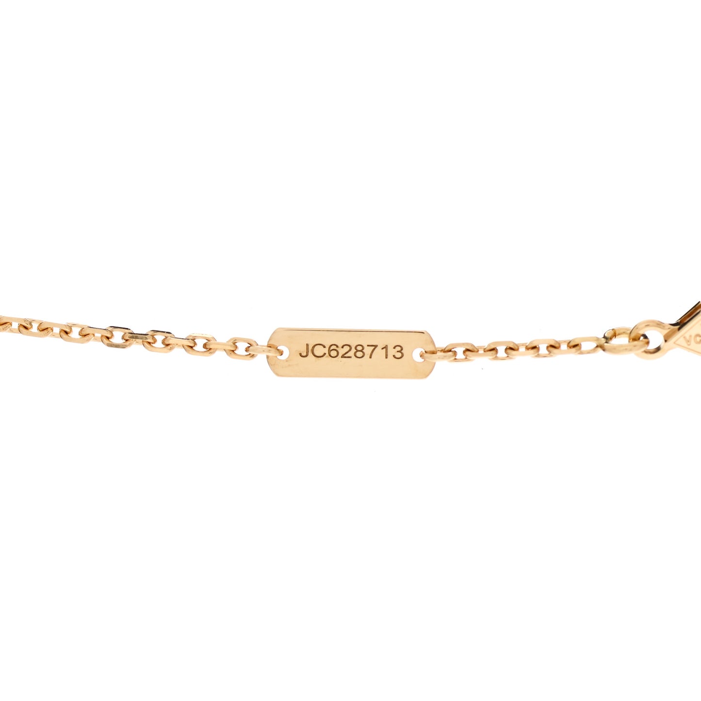 18K Yellow Gold Vintage Alhambra Pendant Necklace